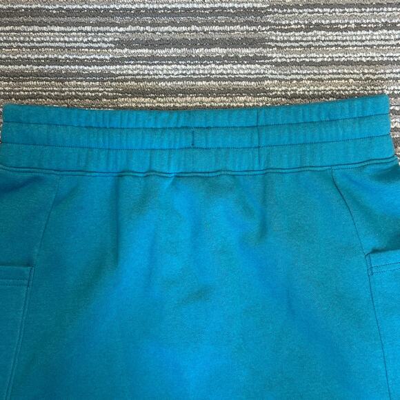 North Face NWT Evolution Teal French Terry Fleece Skirt Gorpcore Granola Crunchy - Picture 5 of 8